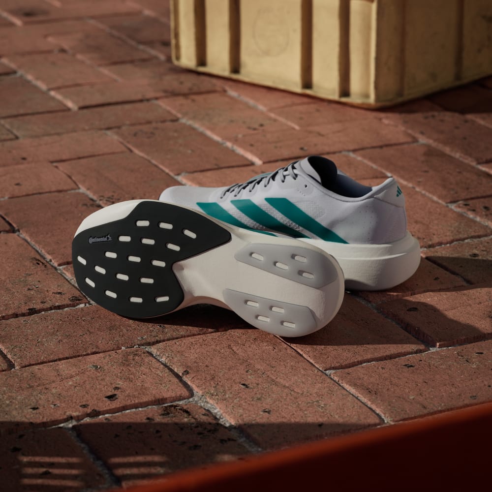 Кроссовки Adidas Adizero EVO SL Shoes, цвет Cloud White/Pure Teal/Grey Two — фото 3