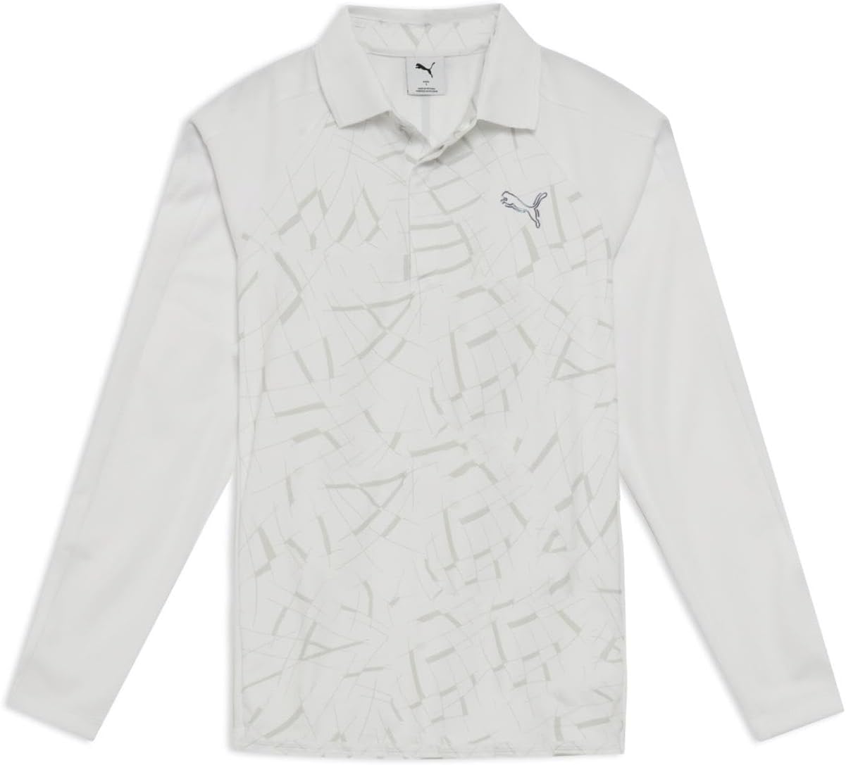 

Футболка-поло для гольфа с длинными рукавами и графическим изображением кошки Shadow Cat (63573801) Puma, белый