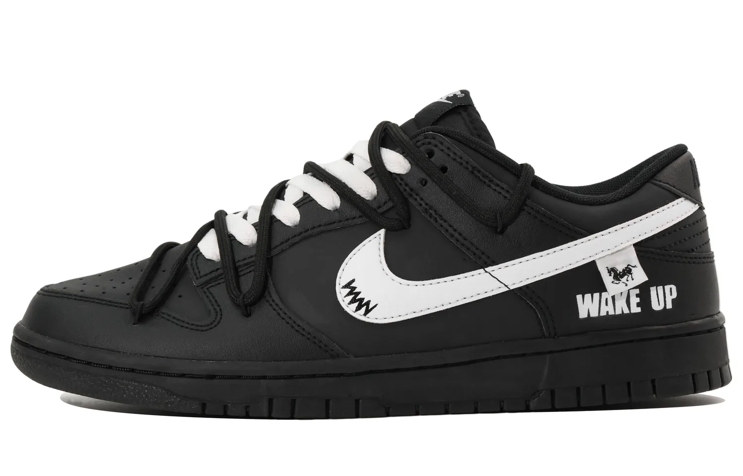 Nike Dunk Low top Skateboard Shoes мужские черно-белые — фото 3