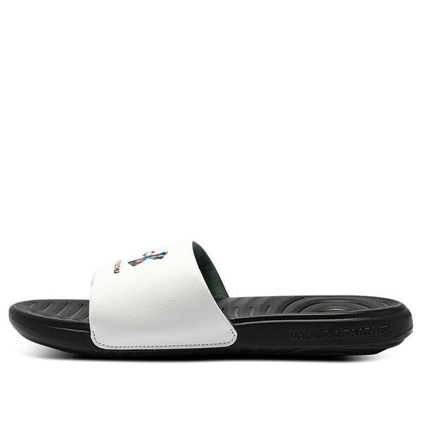 

Тапочки ansa graphic logo 'black white' Under Armour, черный