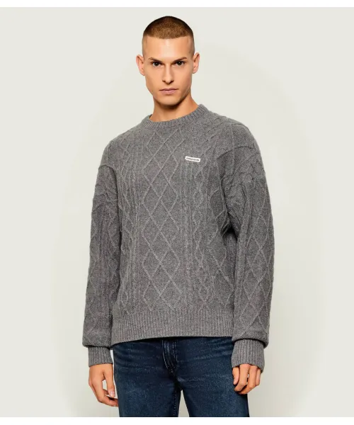 

Свитер Relaxed fit Guess Jeans, серый