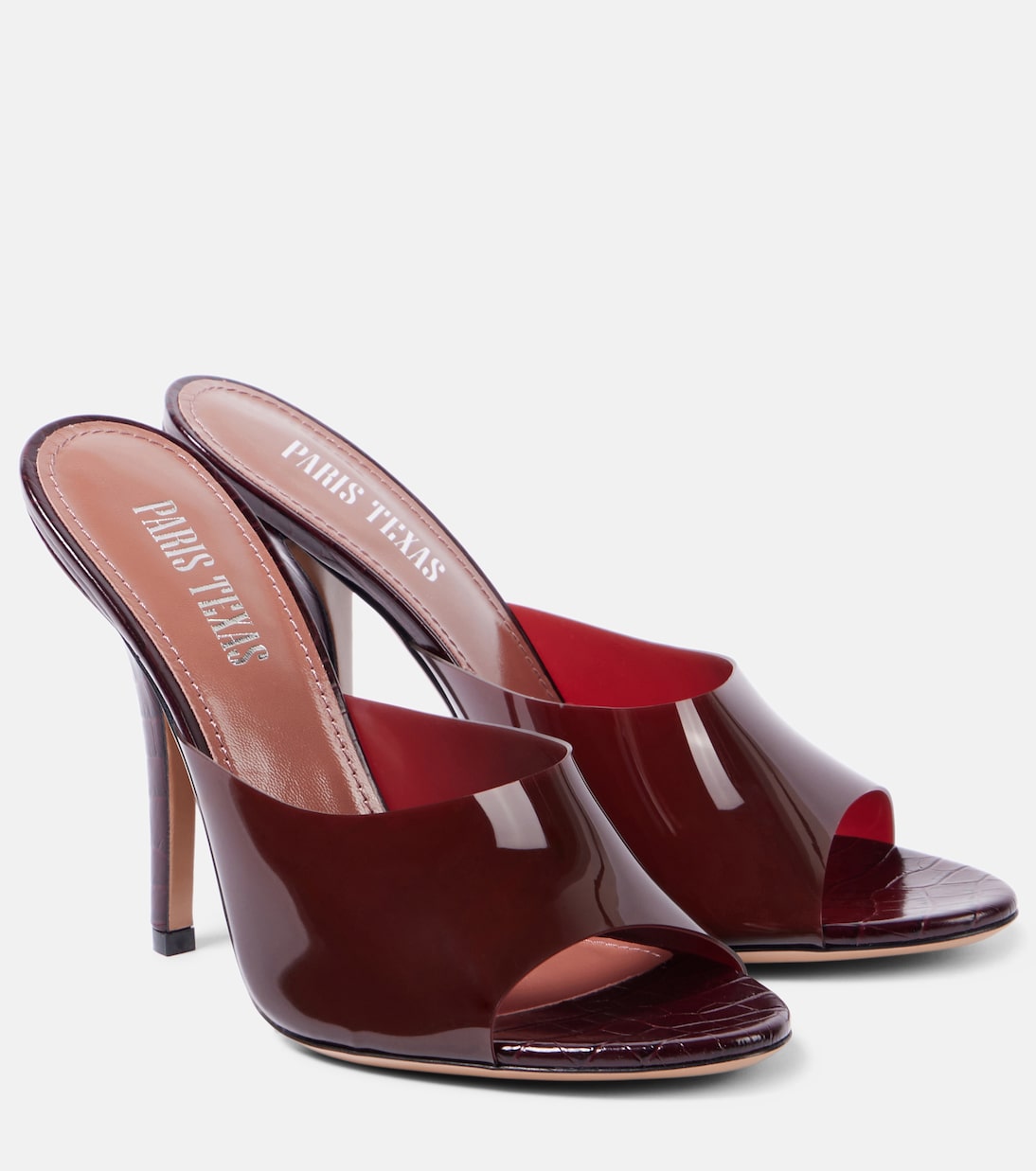 Мюли из ПВХ Jessica 105 Paris Texas, Rouge Noir