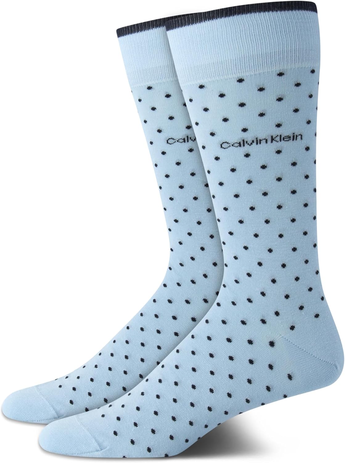 

Мужские носки Calvin Klein под костюм - 2 пары легких эластичных мягких рабочих носков для мужчин, для повседневной деловой и официальной одежды, Blue Dot