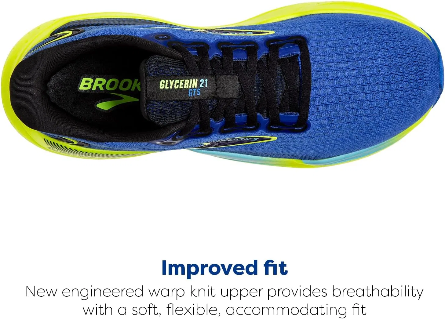 Кроссовки для бега Brooks Glycerin GTS 21, синий/черный — фото 4