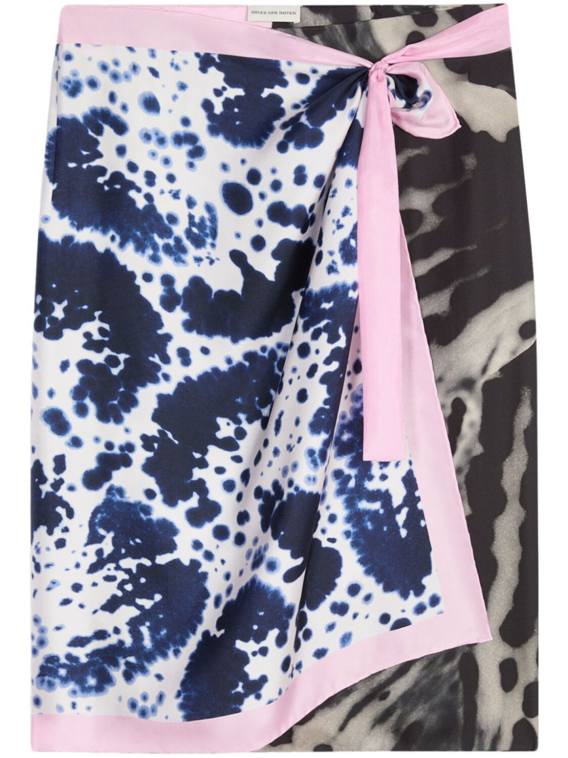 

DRIES VAN NOTEN юбка с запахом, черный