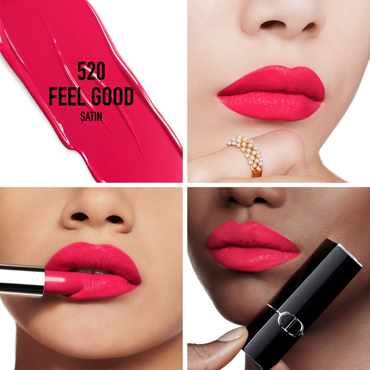 Помада для губ rouge dior velvet Dior, 520 - feel good, вес 3.2 гр. — фото 3