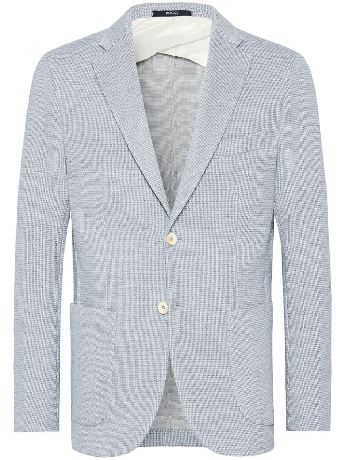 

B Jersey Небесно-голубая куртка из хлопковой смеси Boggi Milano, синий