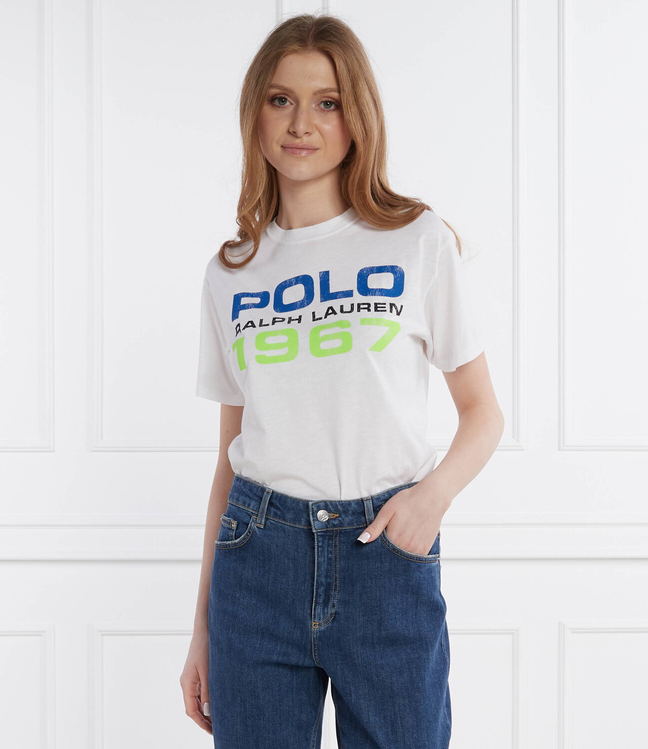 Футболка POLO RALPH LAUREN polo 1967 Regular Fit, белый — фото 3