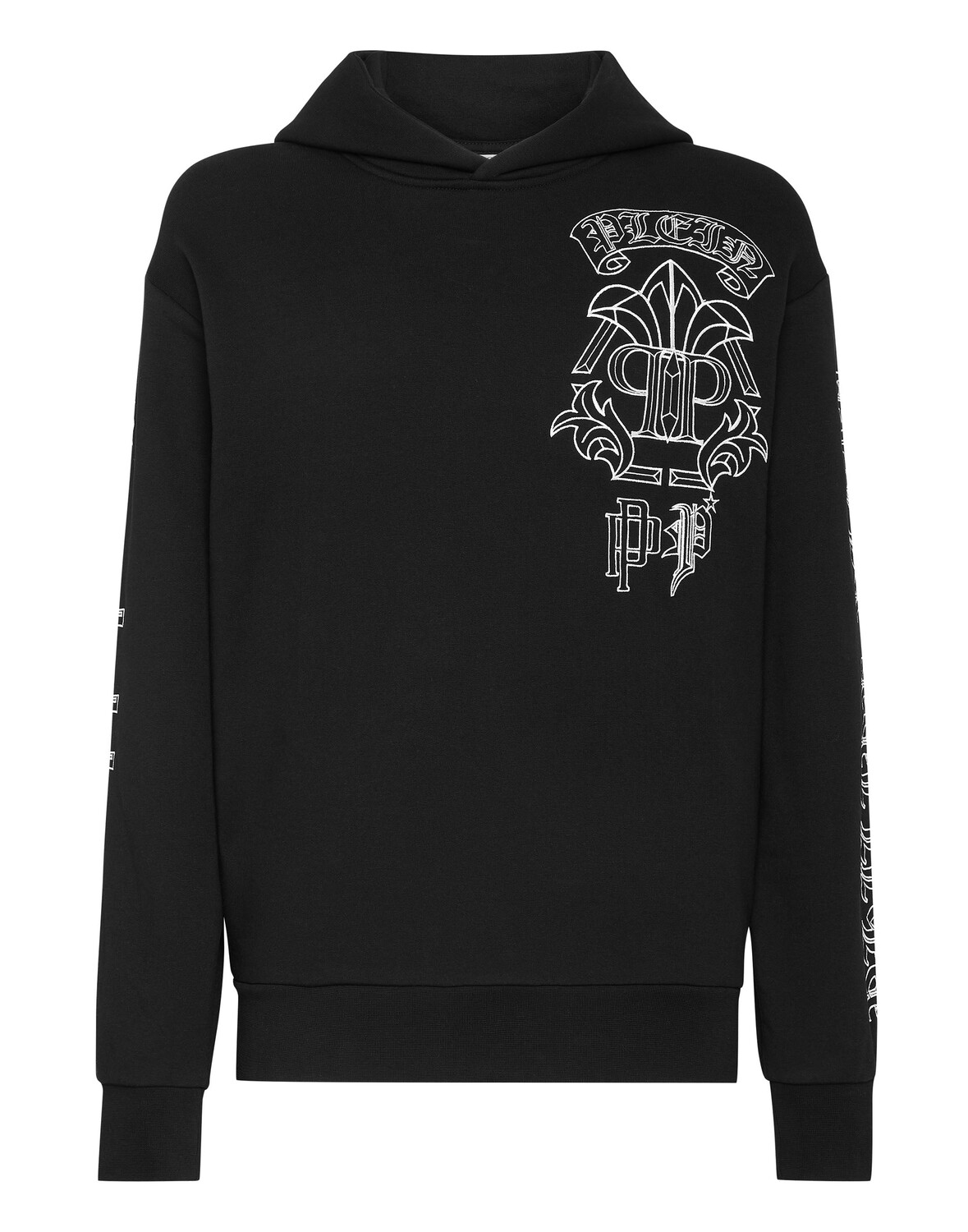 

Толстовка с капюшоном Gothic Banner Philipp Plein, цвет Black / White
