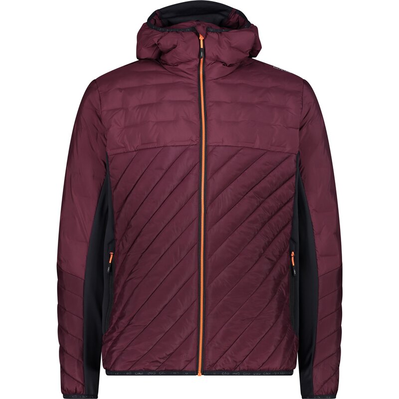 

Куртка мужская куртка гибридная с фиксированным капюшоном Cmp, цвет burgundy