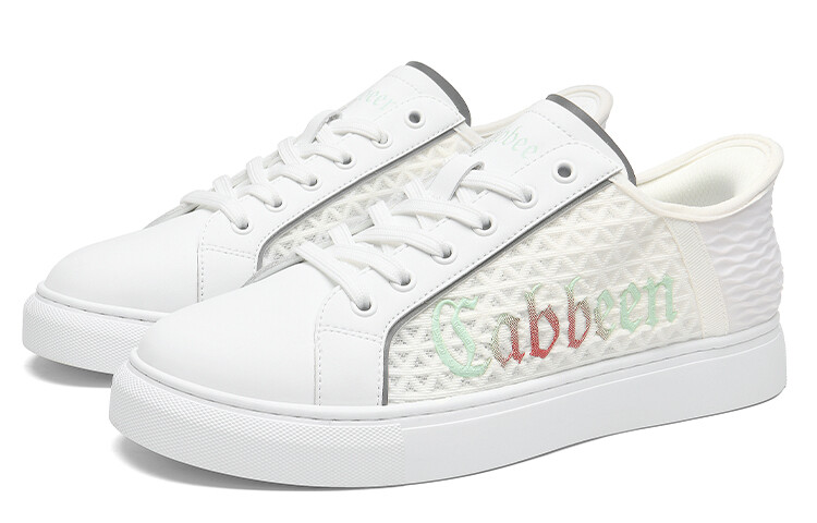 Кроссовки мужские Lifestyle Shoes Men Low-Top Cabbeen, белый — фото 3