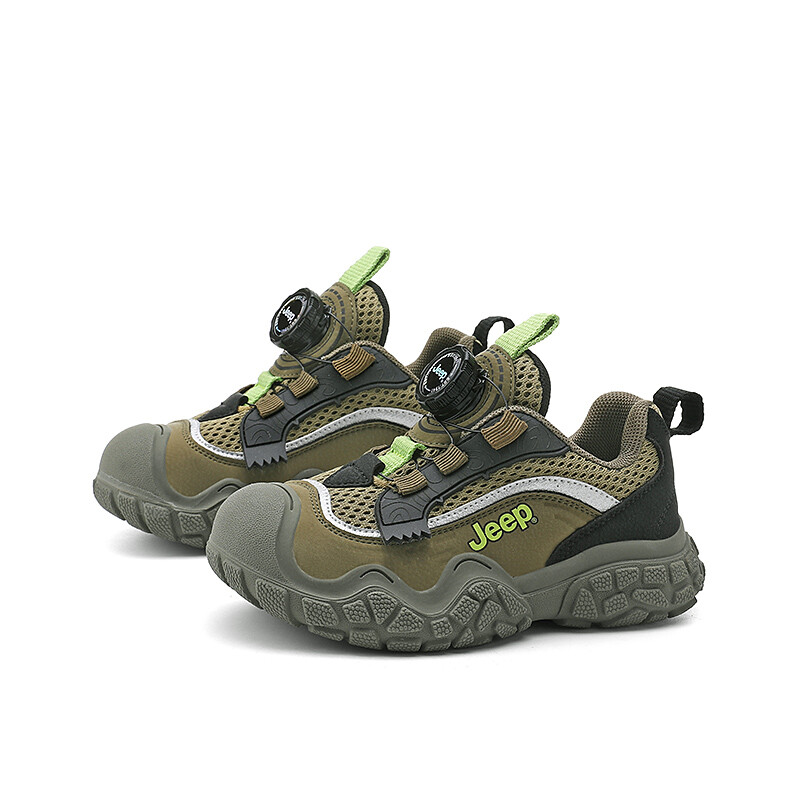Детские кроссовки Kids Low-top Green Jeep, цвет Lime — фото 3