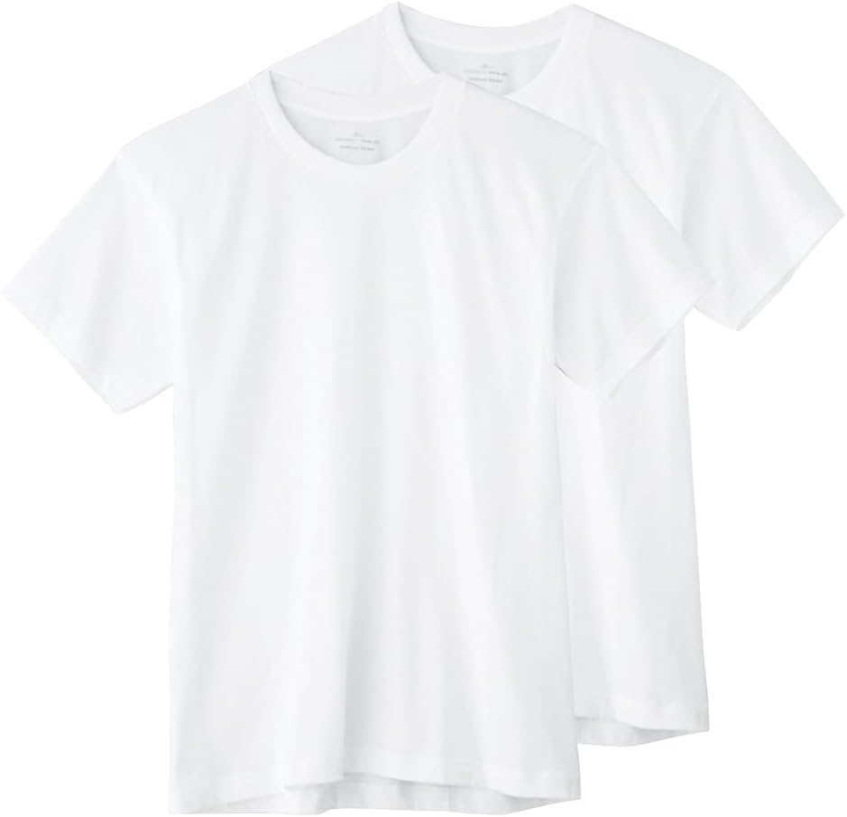 

Мужская футболка Body Wild с коротким рукавом и круглым вырезом, 100% хлопок Tenjiku, комплект из 2 штук, белый