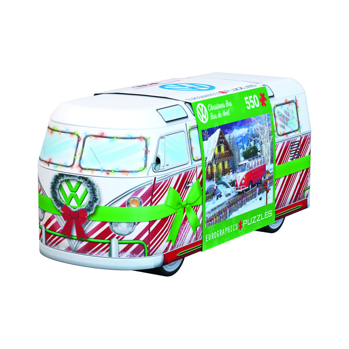 

Еврографика, пазл, Жестяной Vw Christmas Bus, 550 шт. EuroGraphics