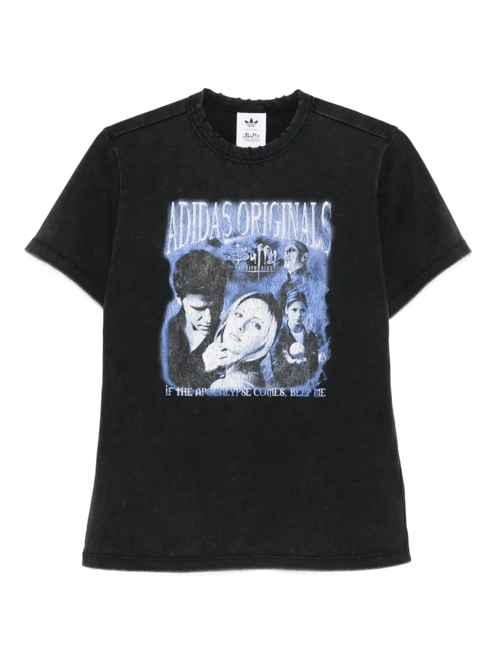 

Футболка с графичным принтом Adidas, черный