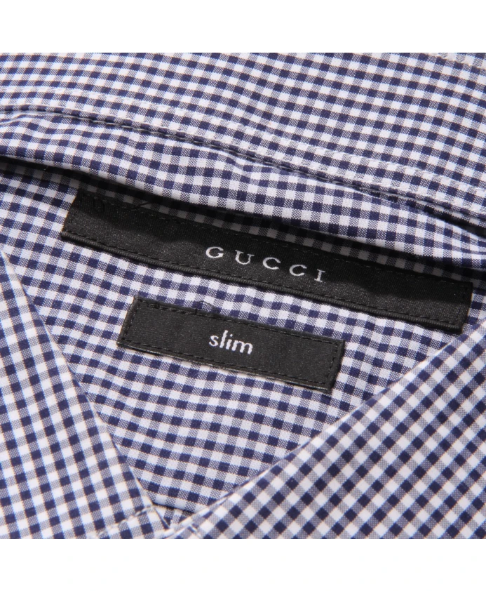 Узкая рубашка Gucci, синий — фото 4