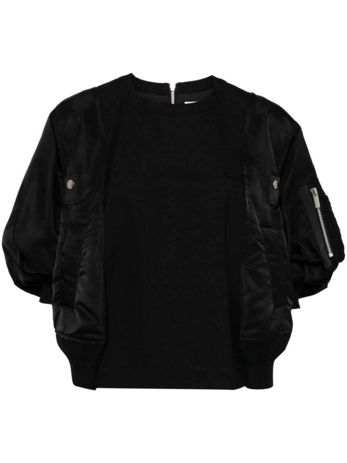 

Sacai футболка с объемными рукавами, черный