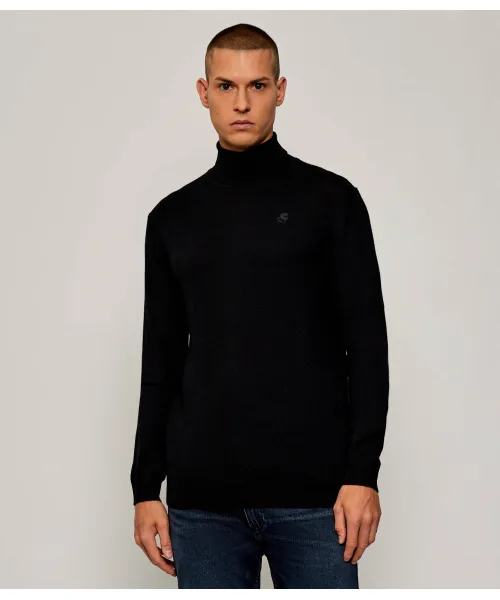 

Шерстяная водолазка Regular fit Karl Lagerfeld, черный