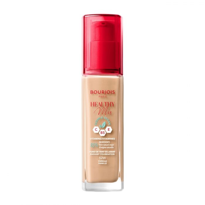 

Тональная основа Healthy Mix Clean Foundation Base de Maquillaje Bourjois, 052 Vanilla
