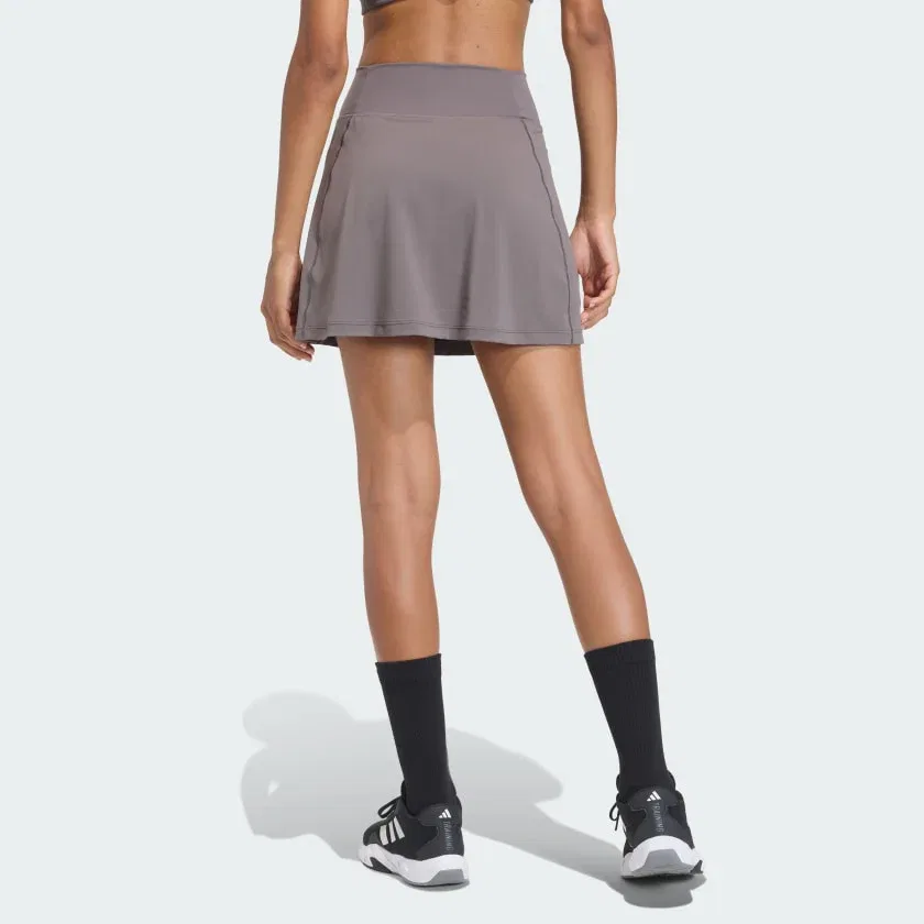 Женская короткая юбка adidas Optimé Workout Short, Charcoal — фото 2