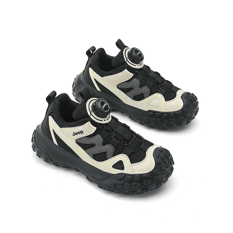 Кроссовки Jeep Kids Lifestyle Shoes Kids Low-top Off-white, черный — фото 3