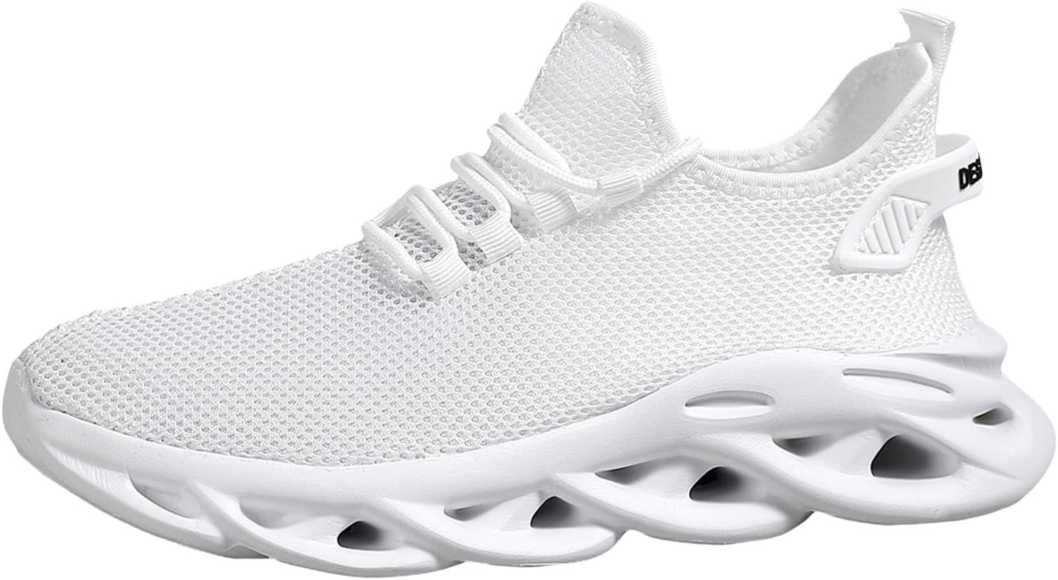 

Мужские слипоны для ходьбы, комфортные кроссовки с амортизирующей мемори-пеной, ультралегкие, дышащие, модные кроссовки, противоскользящие, для путешествий, бега, тренировки, тенниса, широкая посадка Generic, белый