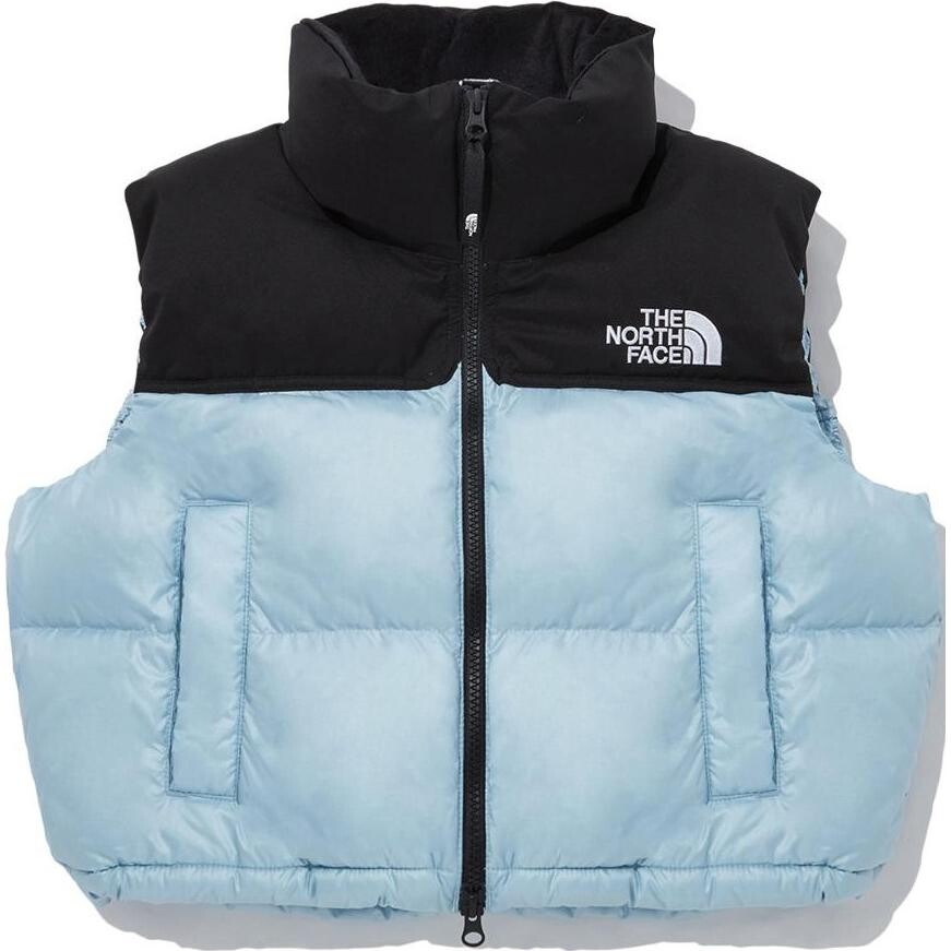 

Жилет женский синий с черной надписью The North Face