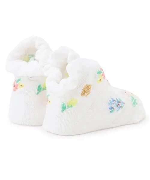 Детские носки kate spade new york kids с цветочным принтом — фото 2