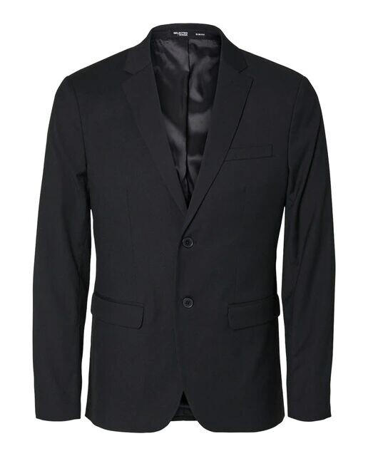 

Мужской пиджак узкого кроя Selected, черный