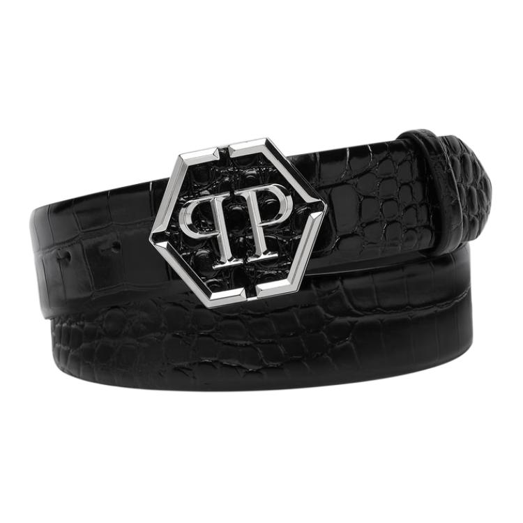 

PHILIPP PLEIN Ремень мужской из коровьей кожи Black