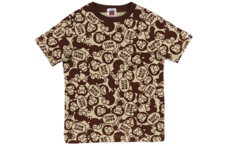 Детские комбинезоны/ползунки A Bathing Ape, коричневый — фото 3