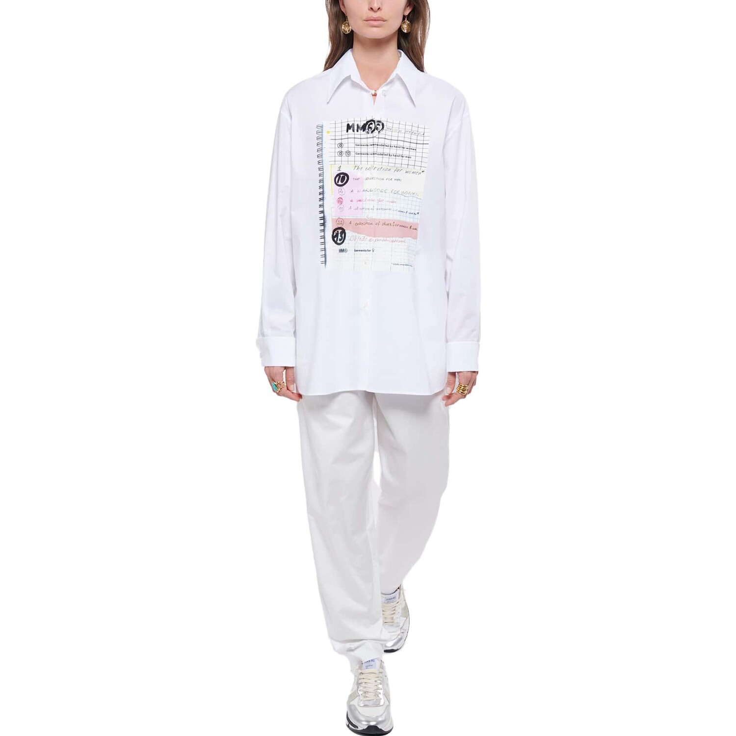 

Рубашка женская белая Mm6 Maison Margiela