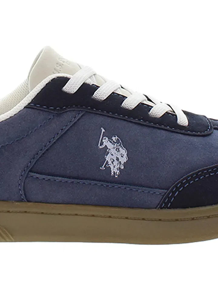 Кроссовки на шнуровке, U.S. Polo Assn., темно-синий — фото 4