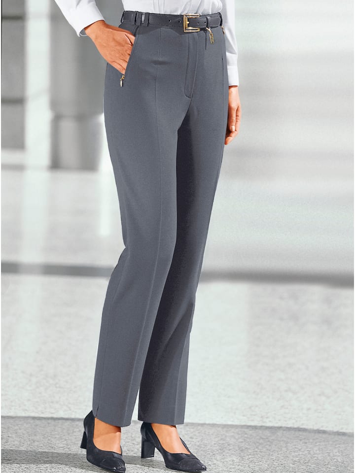 

Брюки со стрелками в цвете стальной серый меланж WITT WEIDEN