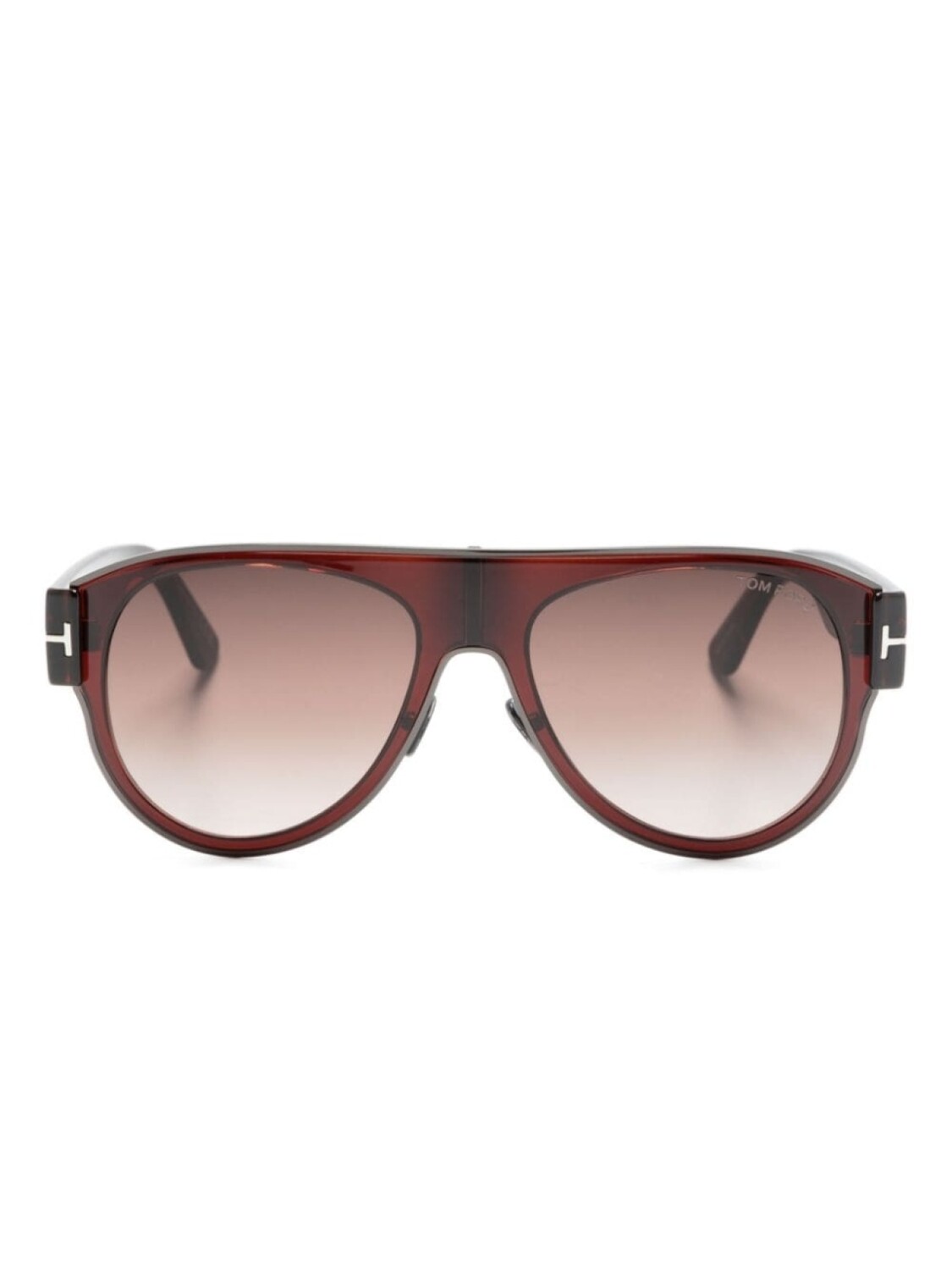 

TOM FORD Eyewear солнцезащитные очки-пилоты с логотипом, черный