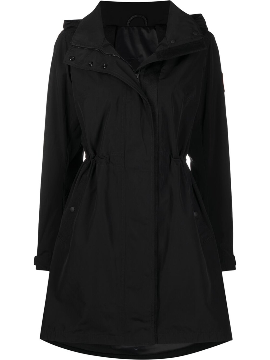 

Canada Goose куртка с нашивкой-логотипом и капюшоном, черный