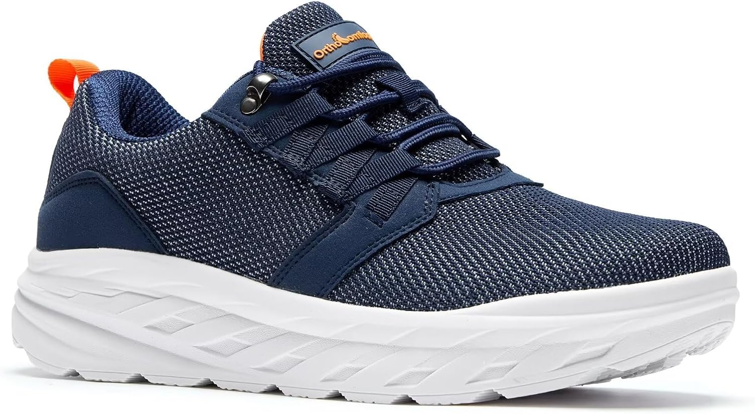 

Мужские ортопедические прогулочные кроссовки OrthoComfoot с широкой колодкой, темно-синий