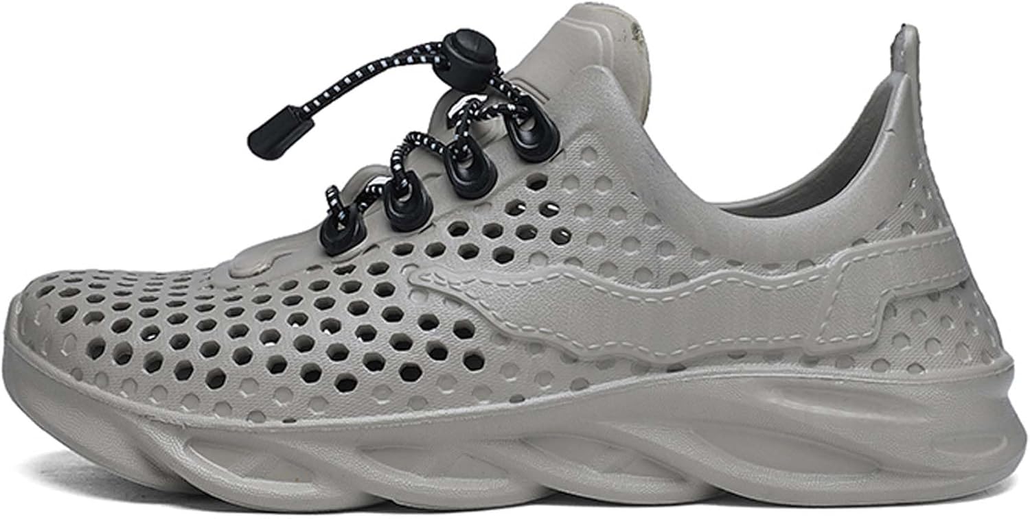 

Мужские дышащие спортивные прогулочные кроссовки для активного отдыха с противоскользящими носками и тапочками Generic, серый