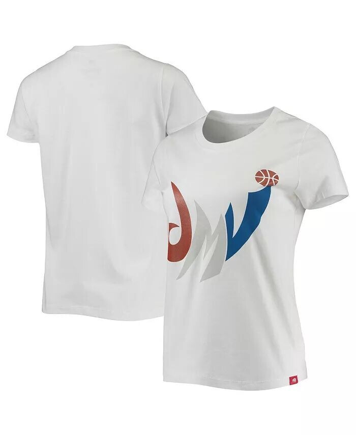 

Женская белая футболка Washington Wizards Cabo Sportiqe