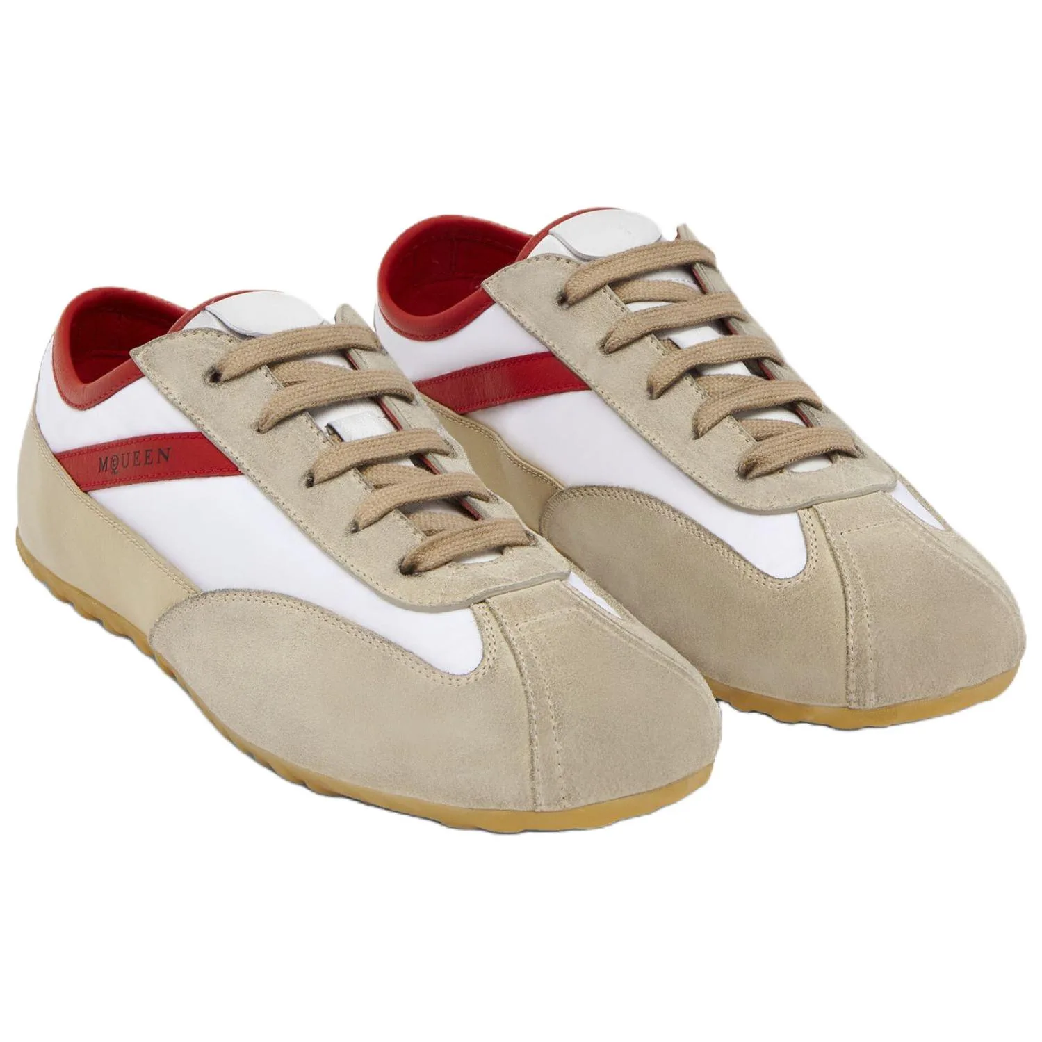 Alexander McQueen Кроссовки Boxe Low top Casual мужские бежевые — фото 4