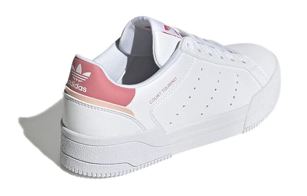 Кроссовки (GS) adidas originals Court Tourino 'White Pink', белый — фото 4