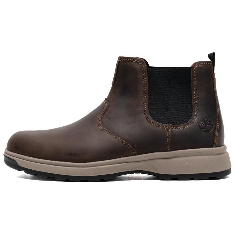 

Timberland Короткие мужские ботинки челси темно-коричневого цвета