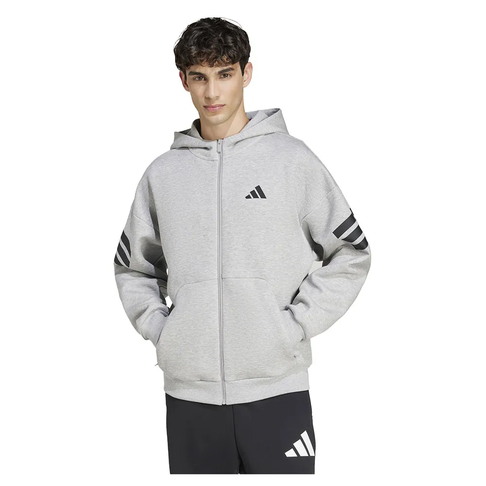 

Толстовка adidas Future Icons 3 Stripes full zip, серый