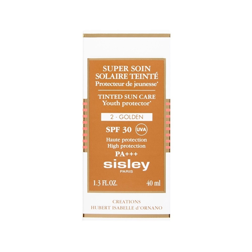 Солнцезащитный крем super soin solaire youth protector tinted sun care spf 30 Sisley, nr. 02 golden, объем 40 мл. — фото 3