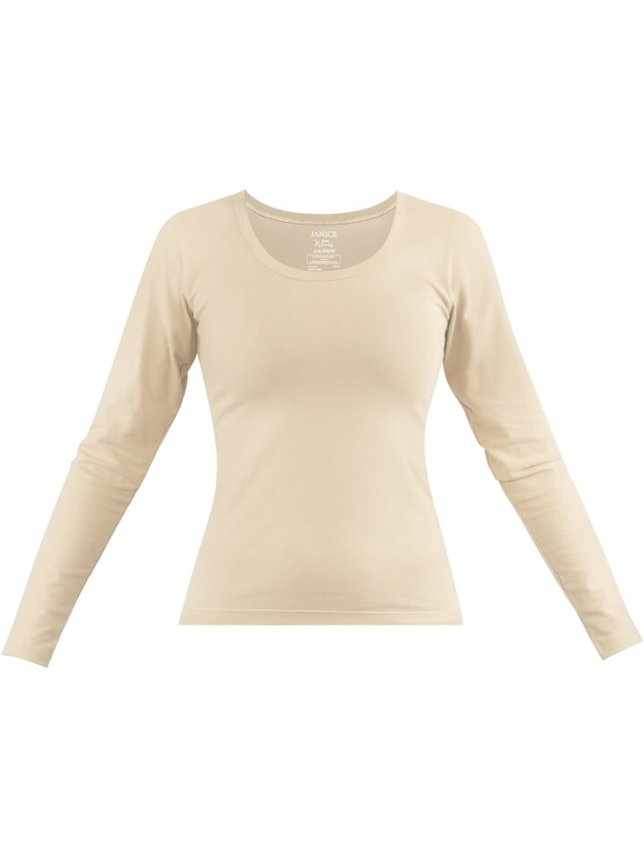 

Лонгслив Janice Damen Langarmshirt Nimes, бежевый