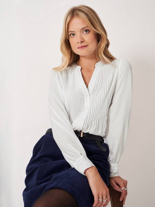 

Рубашка Abigail с защипами Crew Clothing, White