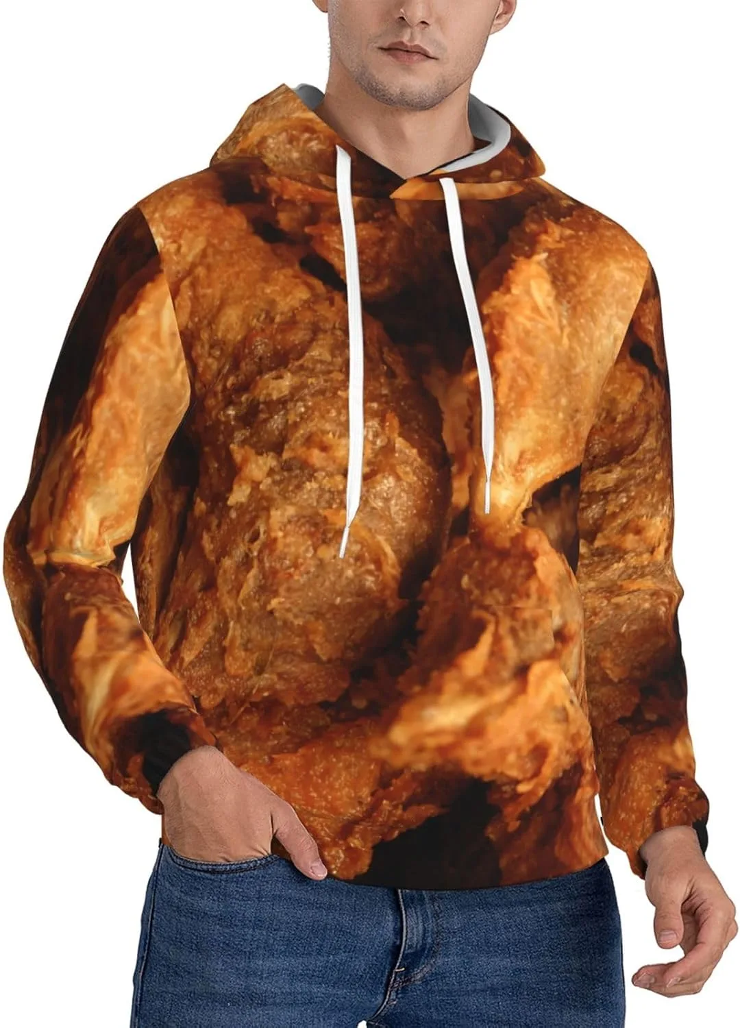 

Толстовка с капюшоном Beer And Fried Chicken Legs, с карманами SDERDZSE