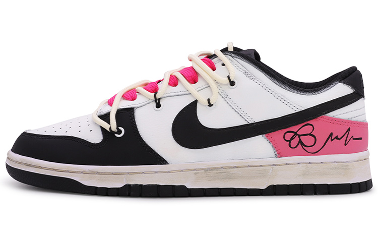 

Кроссовки Nike Dunk Skateboard Shoes Men Low-Top Black Pink/White