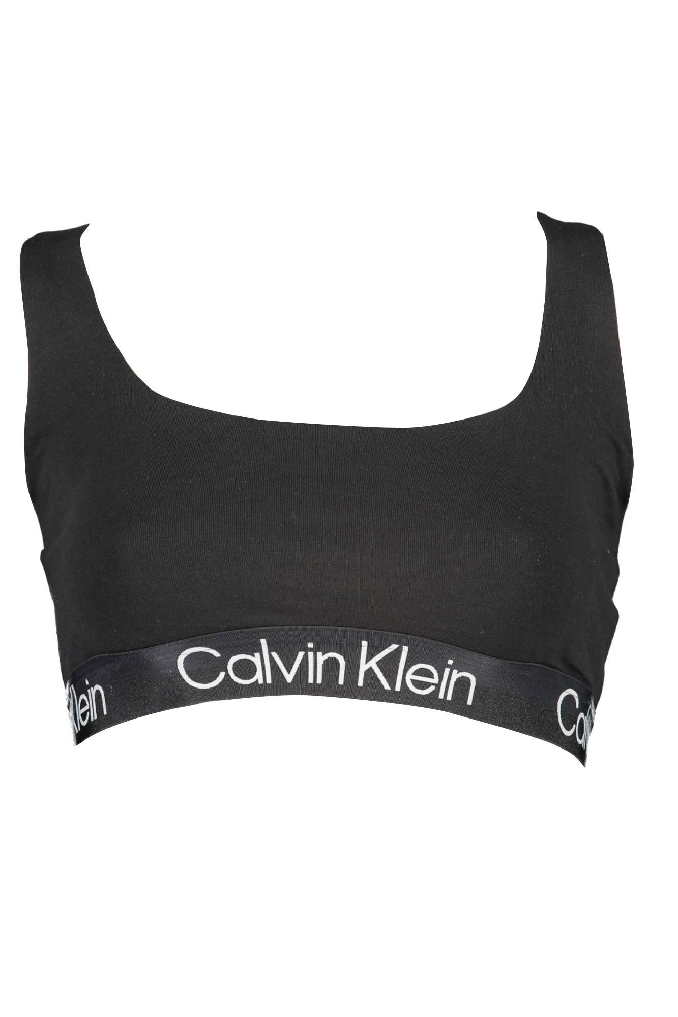 

Черный хлопковый женский спортивный бюстгальтер Calvin Klein