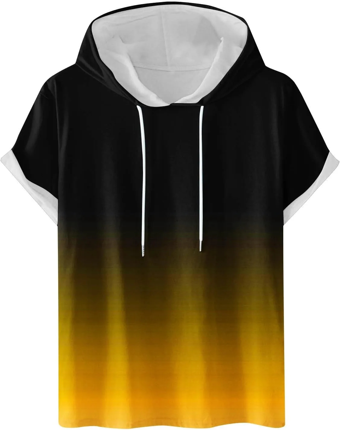 

Мужская худи с капюшоном Casual Gradient с коротким рукавом